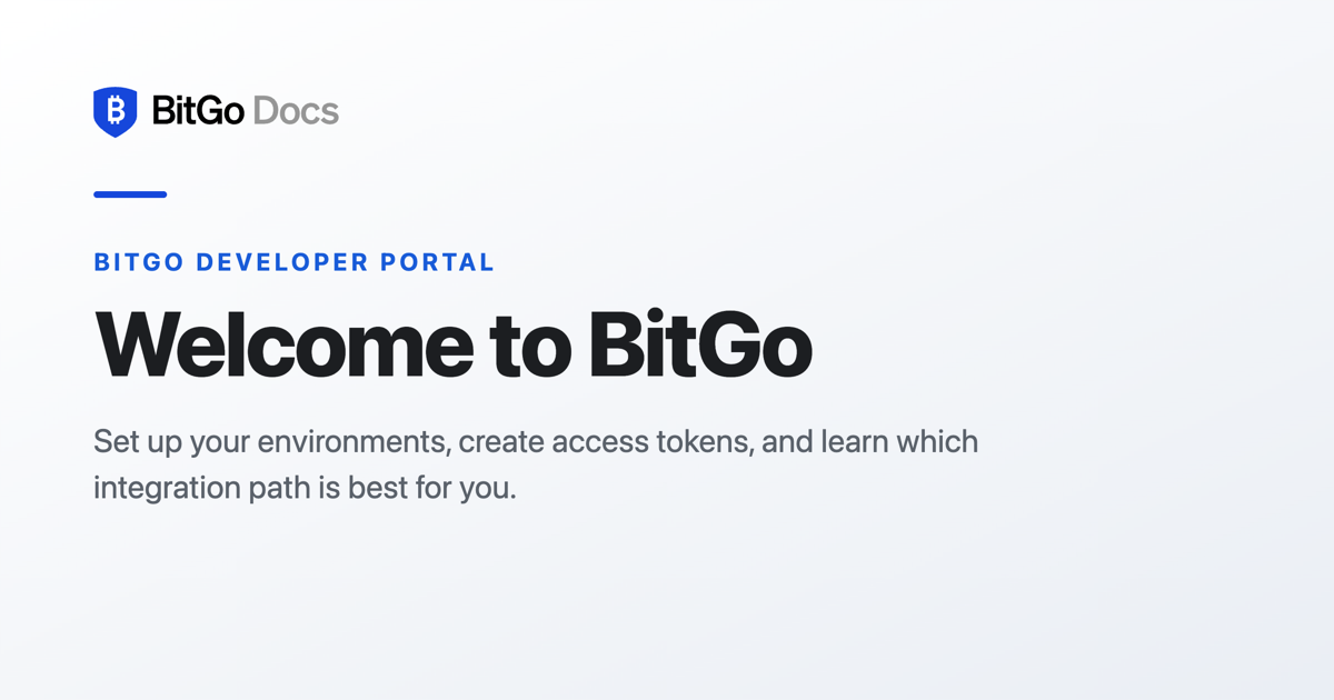 Bitgo Process Flow BitGo Developer Portal